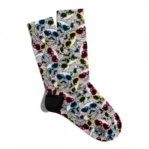 Eğlenceli Çorap Unisex Love Dog Sevimli Kopek Baskılı Çorap ECSOKET263