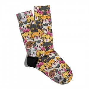 Eğlenceli Çorap Unisex Cute Dog PopArt Baskılı Çorap ECSOKET266