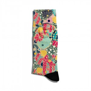 Eğlenceli Çorap Unisex Summer Kaktüs Desen Baskılı Çorap ECSOKET279