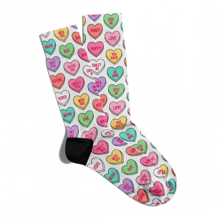 Eğlenceli Çorap Unisex Cutue Pie You Rock Desen Baskılı Çorap ECSOKET286