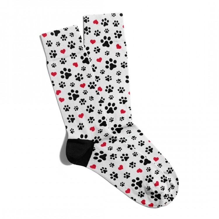 Eğlenceli Çorap Unisex Renkli Patili Dostlar Baskılı Çorap ECSOKET287