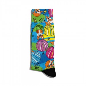 Eğlenceli Çorap Unisex Love Dog PopArt Baskılı Çorap ECSOKET292