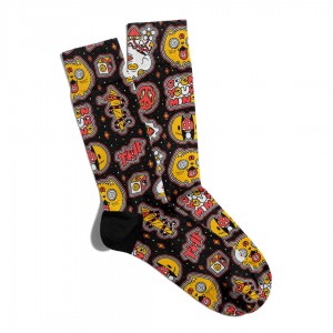 Eğlenceli Çorap Unisex Open Your Ming PopArt Baskılı Çorap ECSOKET300