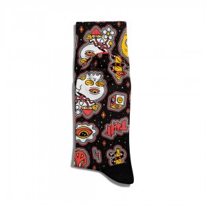 Eğlenceli Çorap Unisex Open Your Ming PopArt Baskılı Çorap ECSOKET300