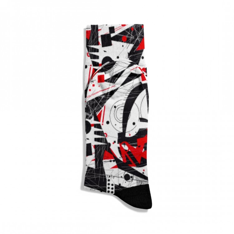 Eğlenceli Çorap Unisex Geometrik Karışık Etnik Desen Baskılı Çorap ECSOKET311 Eğlenceli Çorap Unisex Geometrik Karışık Etnik Desen Baskılı Çorap ECSOKET311