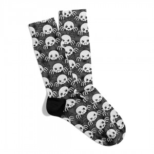 Eğlenceli Çorap Unisex Yavru Örümcek Desen Baskılı Çorap ECSOKET320