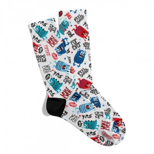 Eğlenceli Çorap Unisex What Ever  Forever PopArt Baskılı Çorap ECSOKET330