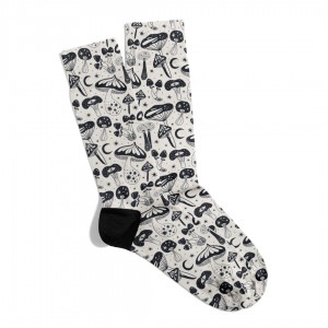 Eğlenceli Çorap Unisex HW Mantar MoonS Baskılı Çorap ECSOKET342