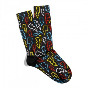 Eğlenceli Çorap Unisex	Renkli Elc Baskılı Çorap ECSOKET349