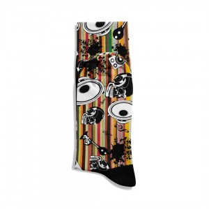 Eğlenceli Çorap Unisex Music Kuru Kafa Baskılı Çorap ECSOKET381