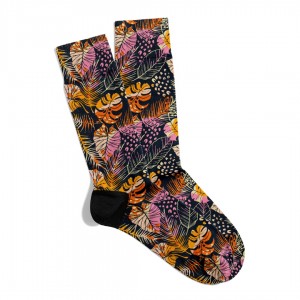 Eğlenceli Çorap Unisex Flower Summer Desen Baskılı Çorap ECSOKET410