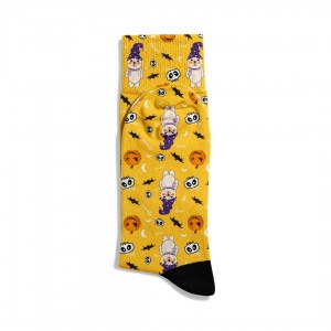 Eğlenceli Çorap  Unisex Yavru Sevimli Kopek Bal Kabağı Baskılı Çorap ECSOKET429