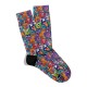 Eğlenceli Çorap  Unisex Renkli PopArt Monster Desen Baskılı Çorap ECSOKET435
