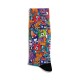 Eğlenceli Çorap  Unisex Renkli PopArt Monster Desen Baskılı Çorap ECSOKET435