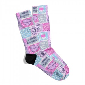 Eğlenceli Çorap  Unisex You Are ChS City Paris Desen Baskılı Çorap ECSOKET464