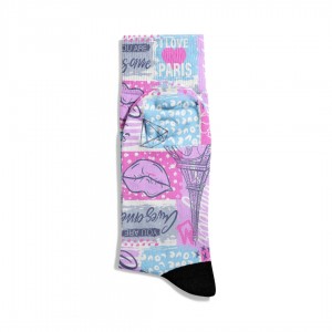 Eğlenceli Çorap  Unisex You Are ChS City Paris Desen Baskılı Çorap ECSOKET464