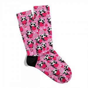 Eğlenceli Çorap  Unisex  Lovely Panda KS Desen Baskılı Çorap ECSOKET481
