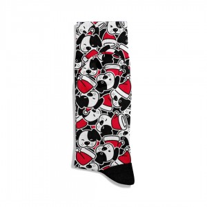 Eğlenceli Çorap  Unisex  Happy New Year Sprz  Dog Desen Baskılı Çorap ECSOKET487