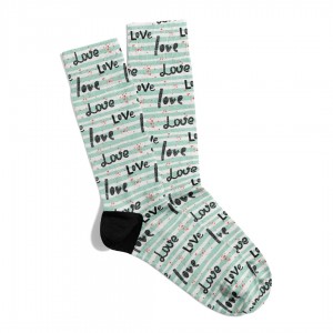 Eğlenceli Çorap  Unisex  Love  Hdx VLT Baskılı Çorap ECSOKET501