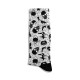 Eğlenceli Çorap  Unisex Skull Siyah Kuru Kafa Desen Baskılı Çorap ECSOKET504