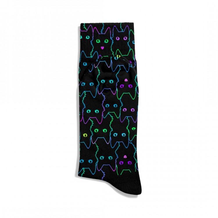 Eğlenceli Çorap Unisex Halloween Kedi Cat 2 Baskılı Çorap ECSOKET505 Eğlenceli Çorap Unisex Halloween Kedi Cat 2 Baskılı Çorap ECSOKET505