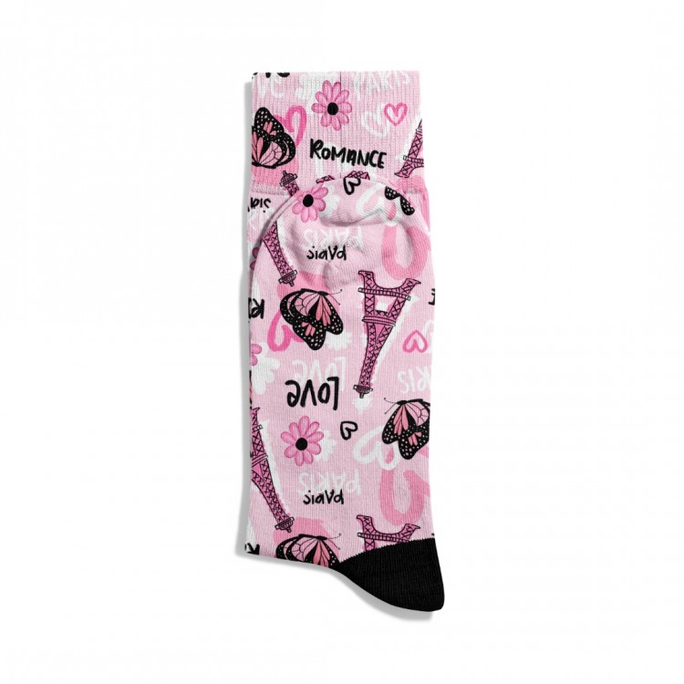Eğlenceli Çorap Unisex City Kelebek Love Desen Baskılı Çorap ECSOKET506 Eğlenceli Çorap Unisex City Kelebek Love Desen Baskılı Çorap ECSOKET506