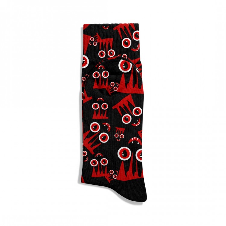 Eğlenceli Çorap Unisex Kırmızı Gözler HW Baskılı Çorap ECSOKET522 Eğlenceli Çorap Unisex Kırmızı Gözler HW Baskılı Çorap ECSOKET522