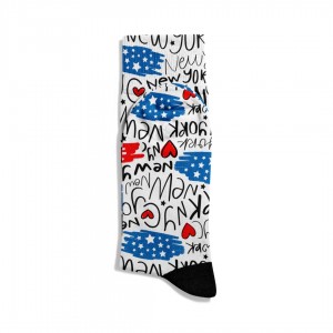 Eğlenceli Çorap  Unisex Ny City Love Travel Baskılı Çorap ECSOKET523