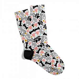 Eğlenceli Çorap  Unisex Patili Ayak Baskılı Çorap ECSOKET525